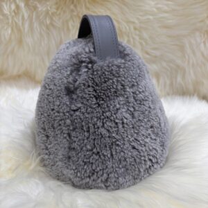 Dumbbell Doorstop Dark Grey Sheepskin Interior Furnishings By Guernsey Treasures