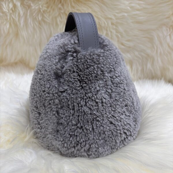 Dumbbell Doorstop Dark Grey Sheepskin Interior Furnishings By Guernsey Treasures