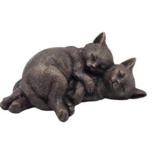 Sleeping Kittens Solid Bronze Sculpture