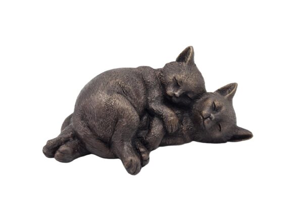 Sleeping Kittens Solid Bronze Sculpture