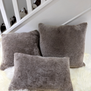 Taupe 40x40 Suede Back Square Cushions Luxury Interior Furnishings By Guernsey Treasures