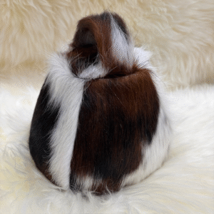 Tri-Colour Cow Cowhide Dumbell Doorstop Exclusive Furnishings By Guernsey Treasures