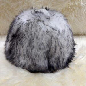 Dumbbell Doorstop Black Tipped Long Haired Sheepskin Interior Furnishings By Guernsey Treasures