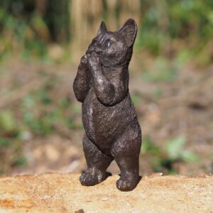 House Kitten Standing Bronze Sculpture