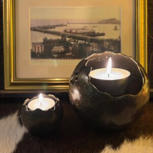Cat Paws & Mini Candle Holder Memorial Cremation Urn 1 | Avant Garden Bronzes