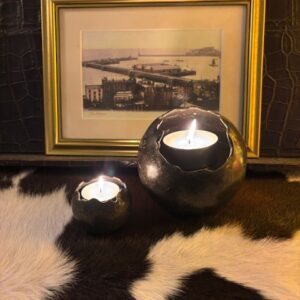Cat Paws & Mini Candle Holder Memorial Cremation Urn 2 | Avant Garden Bronzes