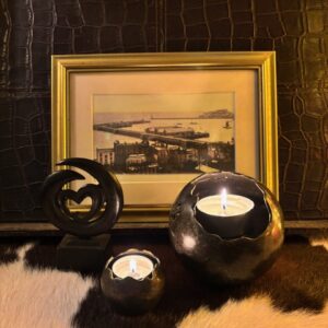 Cat Paws & Mini Candle Holder & Forever Heart Memorial Cremation Urn 2 | Avant Garden Bronzes