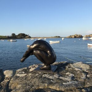 Male Diver Nude Bronze Naked Man Modern Sculpture 1 | Avant Garden Bronzes