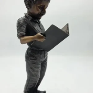 Bronze Pages Of Youth Young Boy Reading Book Garden Sculpture FIBO 64 | Avant Garden Bronzes
