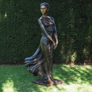 Elegance In Bronze Tall Standing Serene Lady Bronze Sculpture FIWO 89 1 | Avant Garden Bronzes