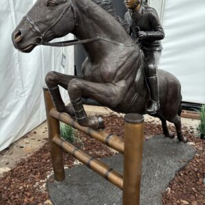 Bronze Monumental Grand Prix Horse Show Jumper Sculpture HO 55 | Avant Garden Bronzes